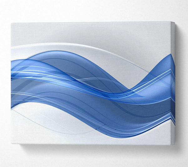  A Canvas Print of The Flow Of Blue Serenity Canvas Print