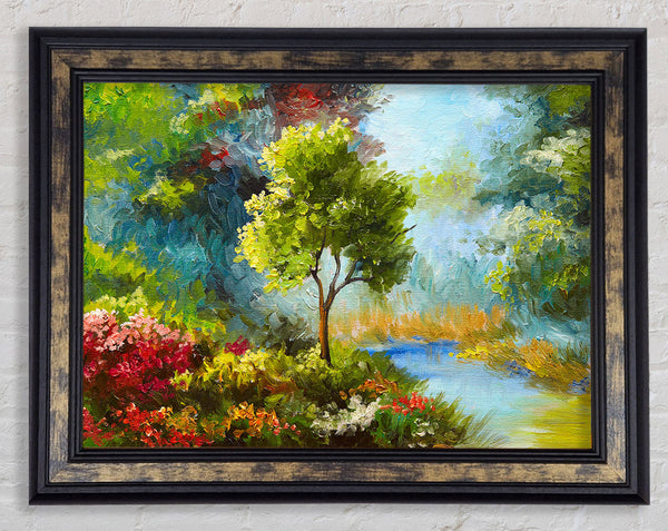 The Tree In The Beautiful Woodland Framed Print