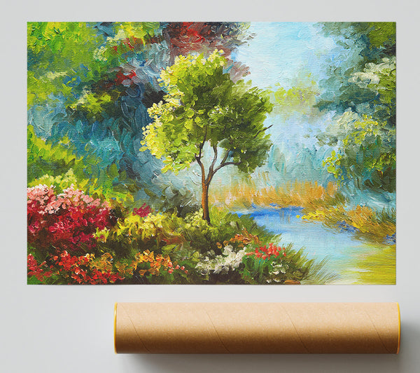 The Tree In The Beautiful Woodland Print