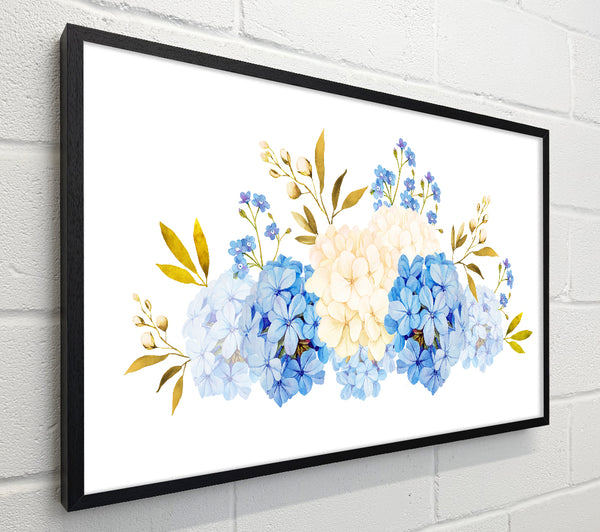 Blue And Beige Carnations