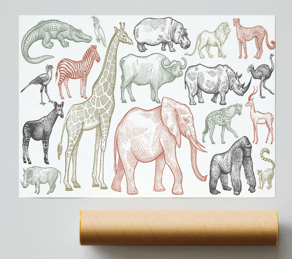 The Animal Kingdom Sketch Print
