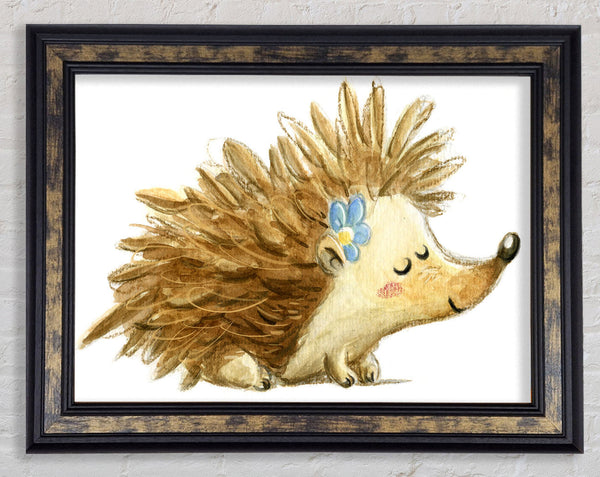The Happy Hedgehog Framed Print