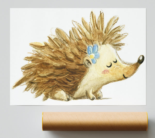The Happy Hedgehog Poster