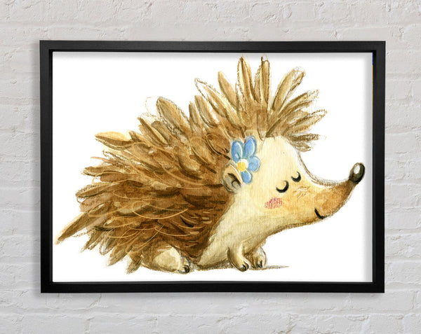 The Happy Hedgehog Framed Print