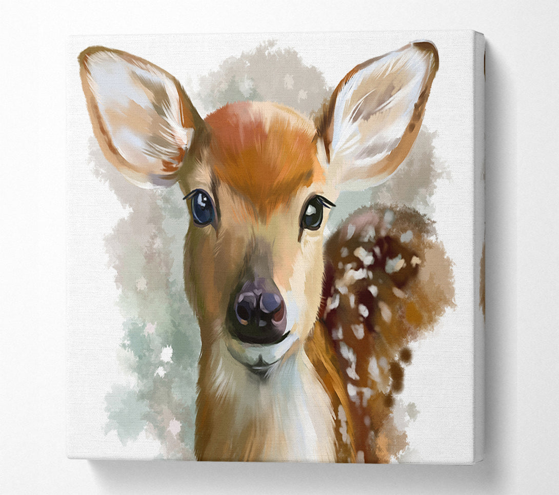  A Canvas Print of Watercolour Pretty Deer Canvas Art