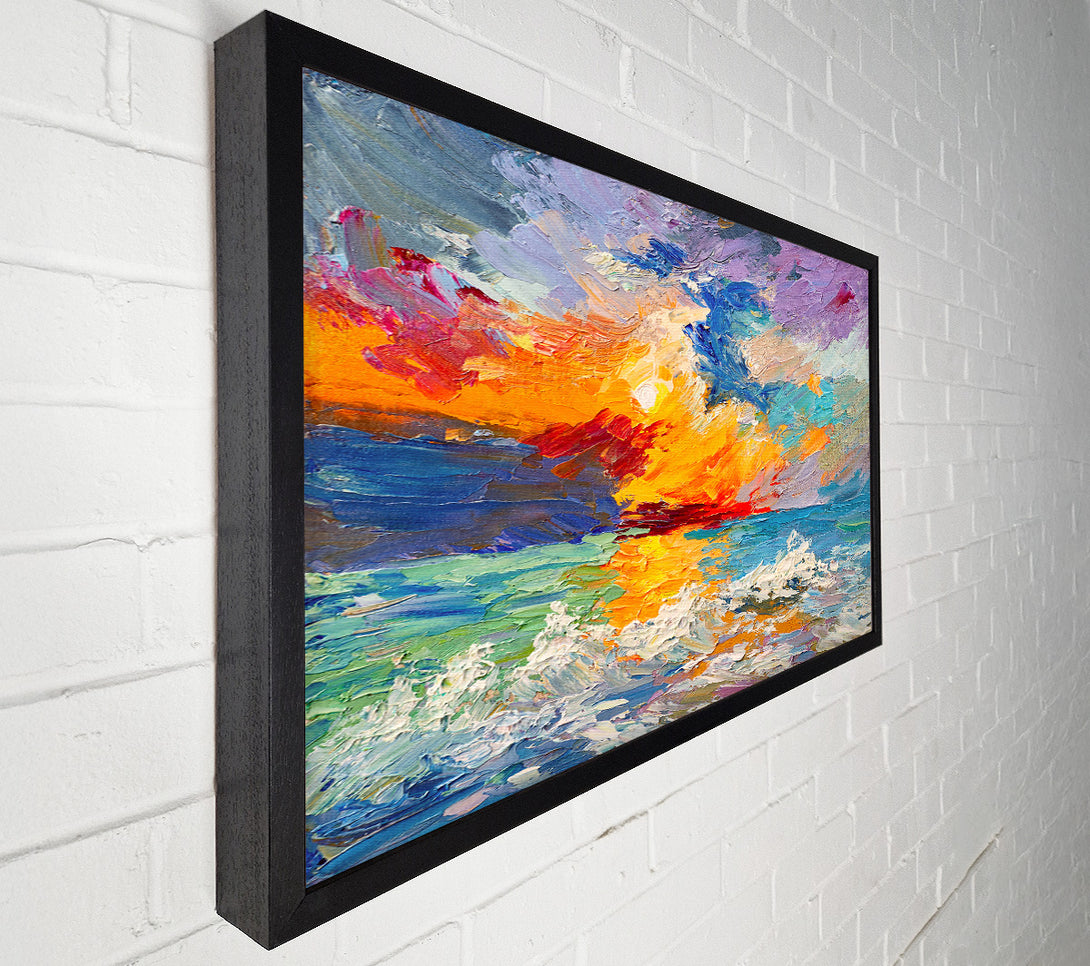  A Canvas Print of Stunning Sunset Explosion Canvas Art