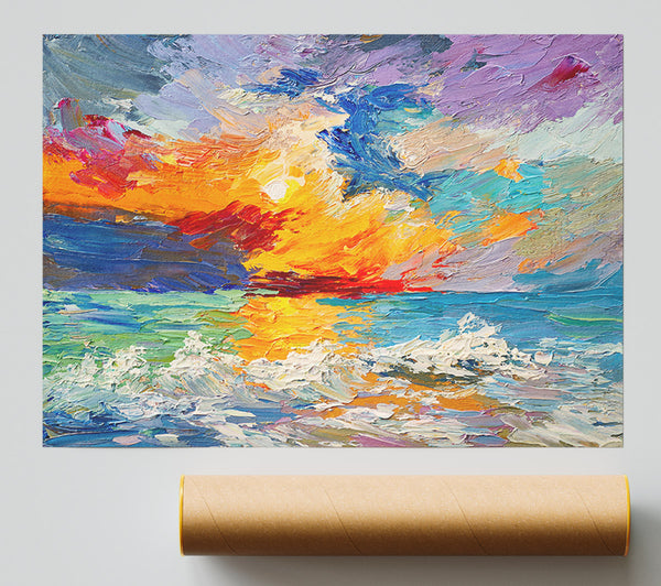 Stunning Sunset Explosion Print