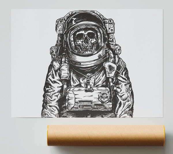 The Skeleton Space Explorer Giclee Print