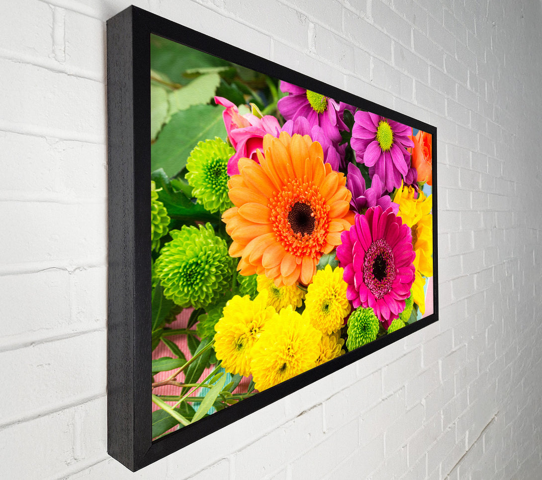  A Canvas Print of Gerbera Flower Mix Canvas Print