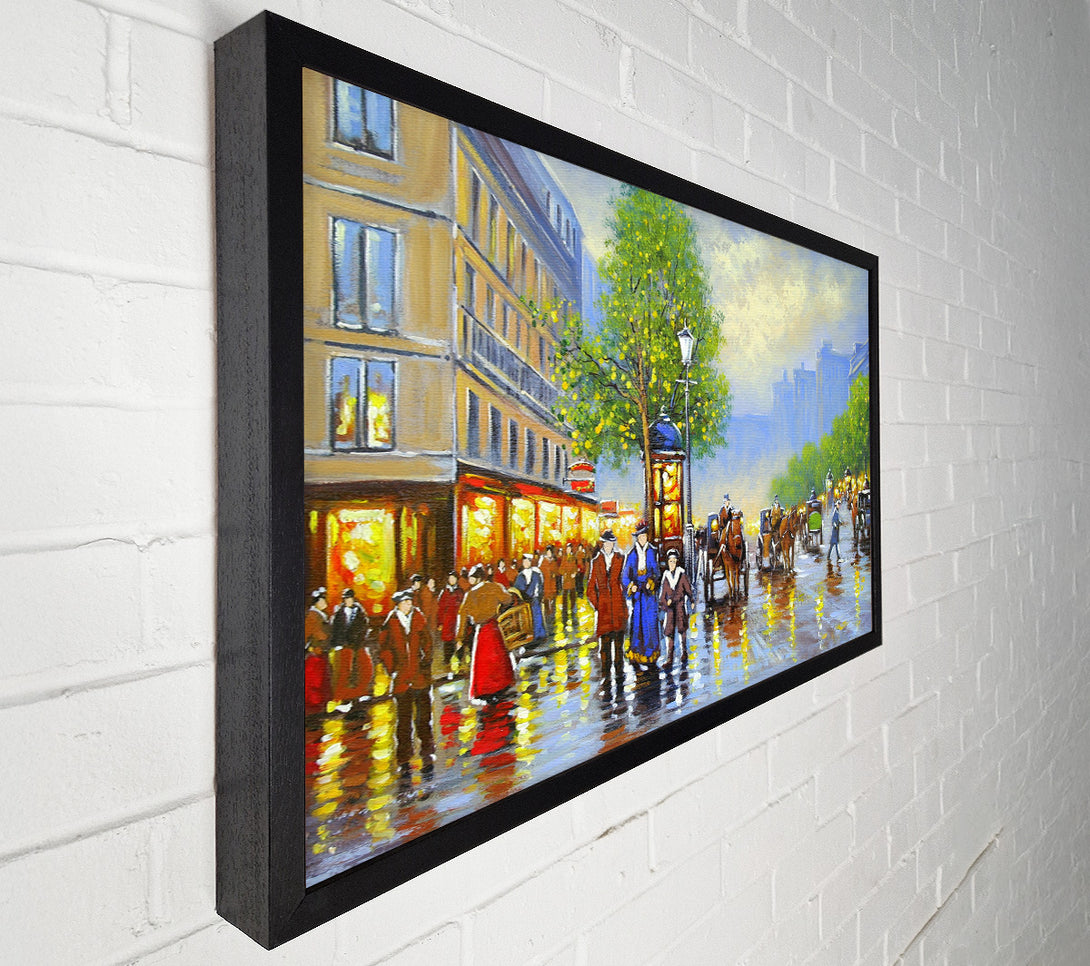 A Canvas Print of Old Town Reflections Canvas Art