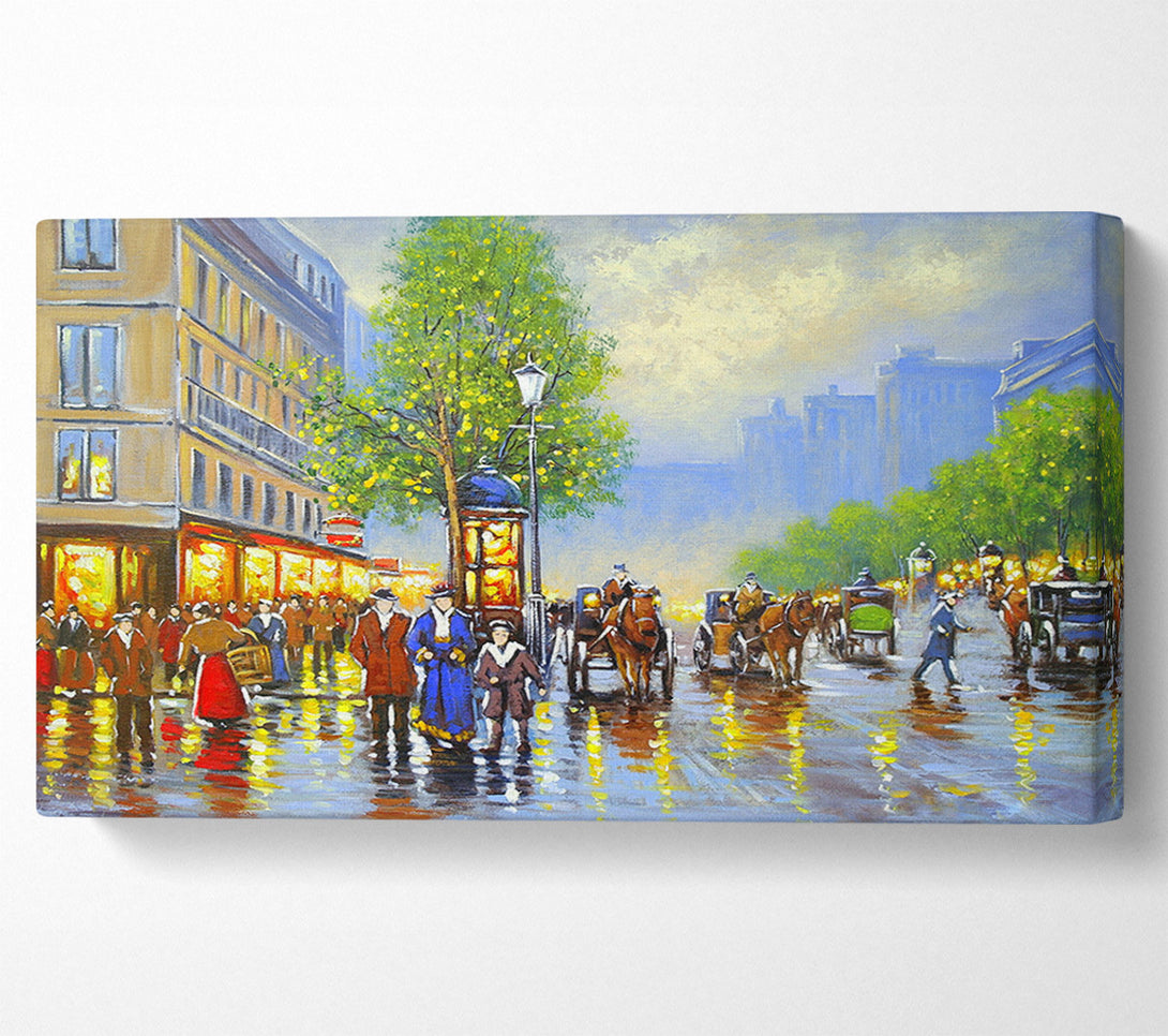  A Canvas Print of Old Town Reflections Canvas Art
