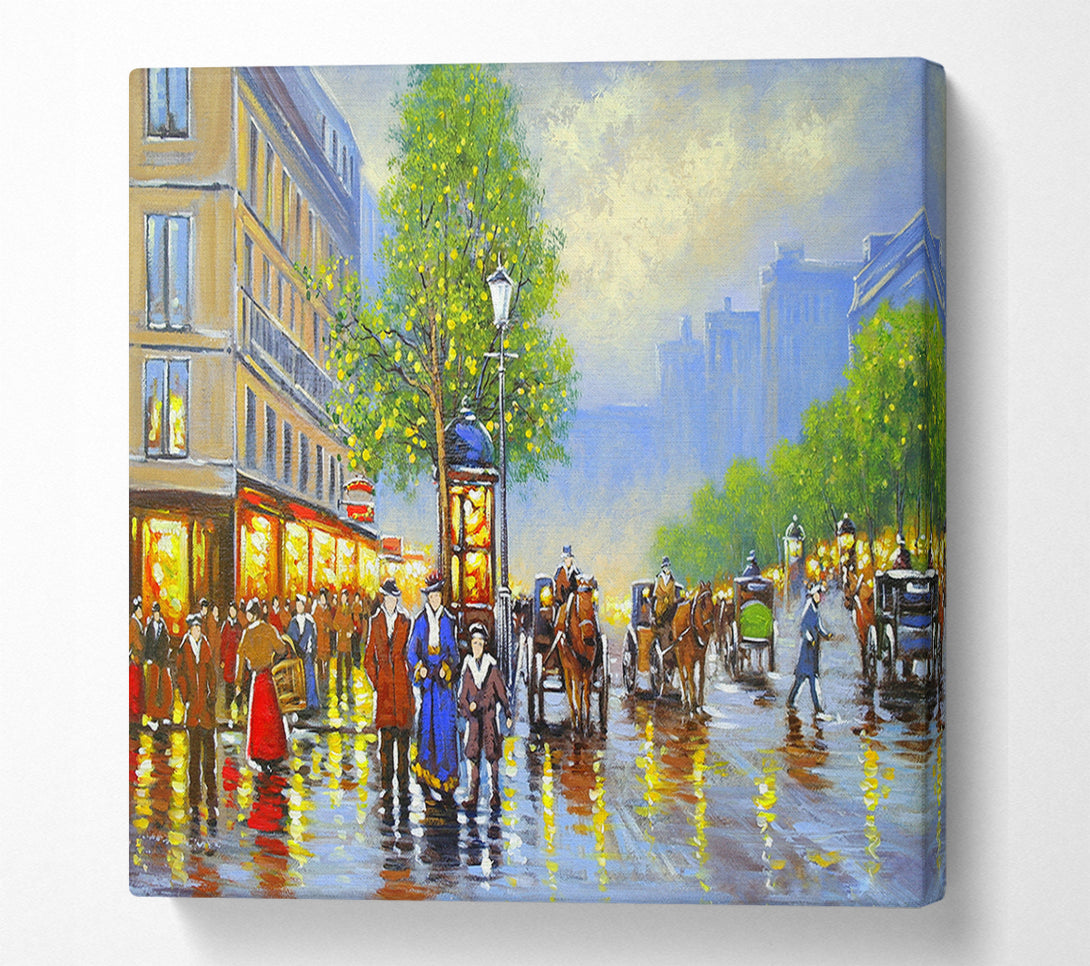  A Canvas Print of Old Town Reflections Canvas Art