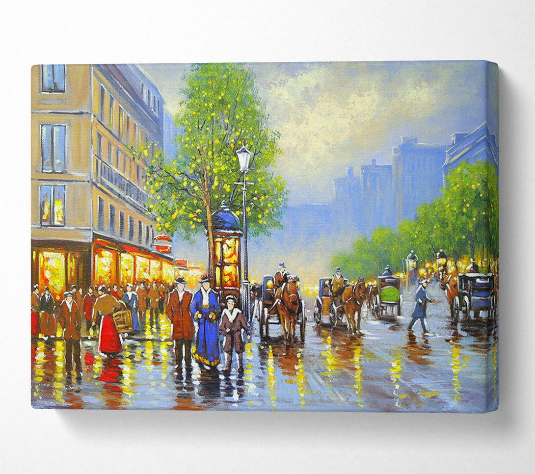  A Canvas Print of Old Town Reflections Canvas Art