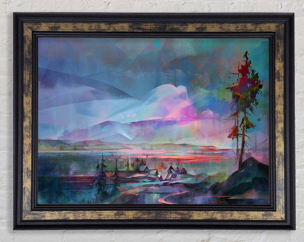 Beyond The Trees Is Bliss Framed Print