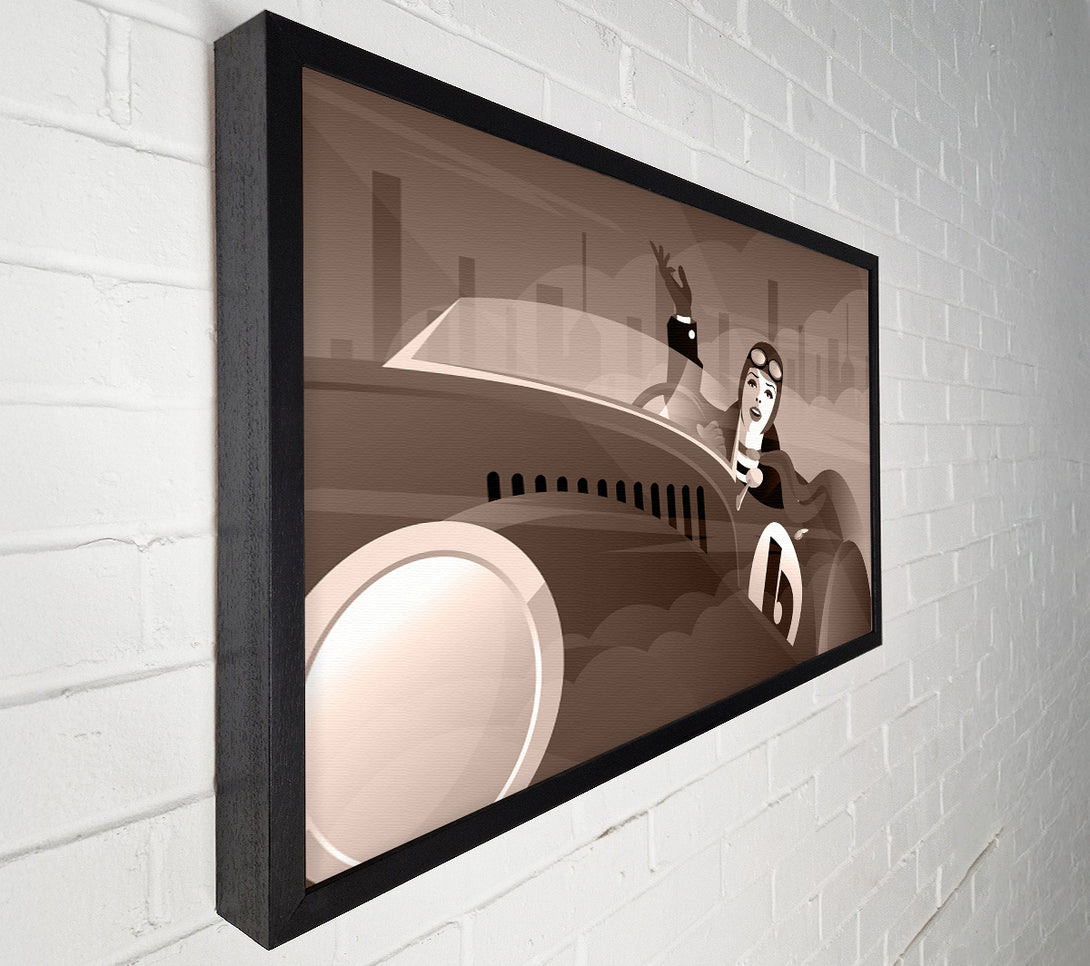  A Canvas Print of Old Woman Racer Canvas Wall Art