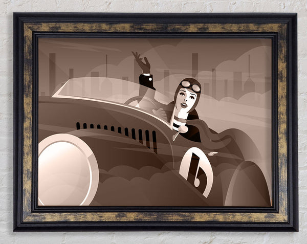 Old Woman Racer Framed Print