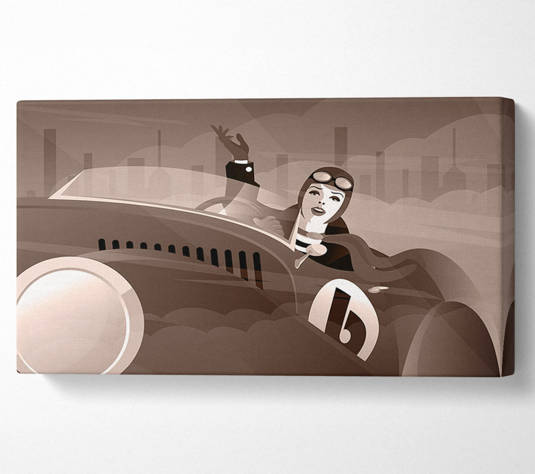  A Canvas Print of Old Woman Racer Canvas Wall Art