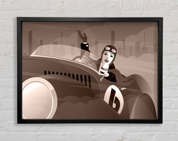 Old Woman Racer Framed Print