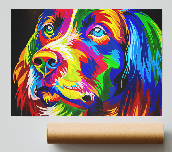 The Stunning Colourful Dog Print