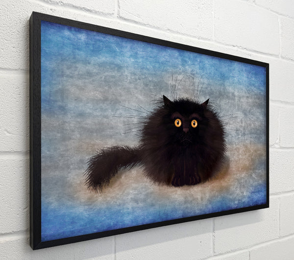 Black Fuzzy Cat