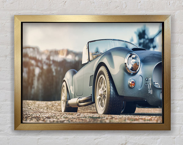 Classic Sports Car Stance Framed Print