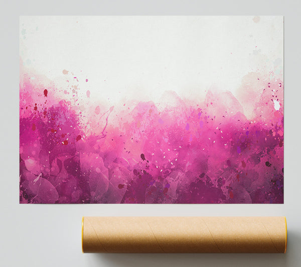Pink Blushes Of Colour Print