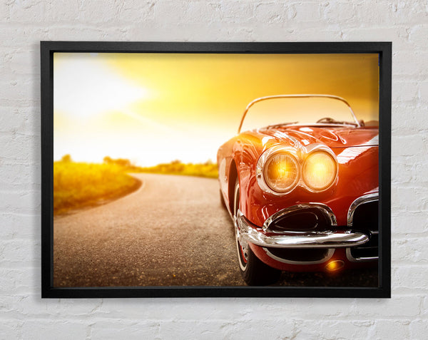 Red Motorcar Racer Framed Print