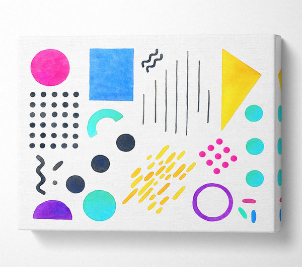  A Canvas Print of Mid Century Visuals Canvas Wall Art