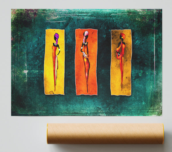 Three Traditional African Poster