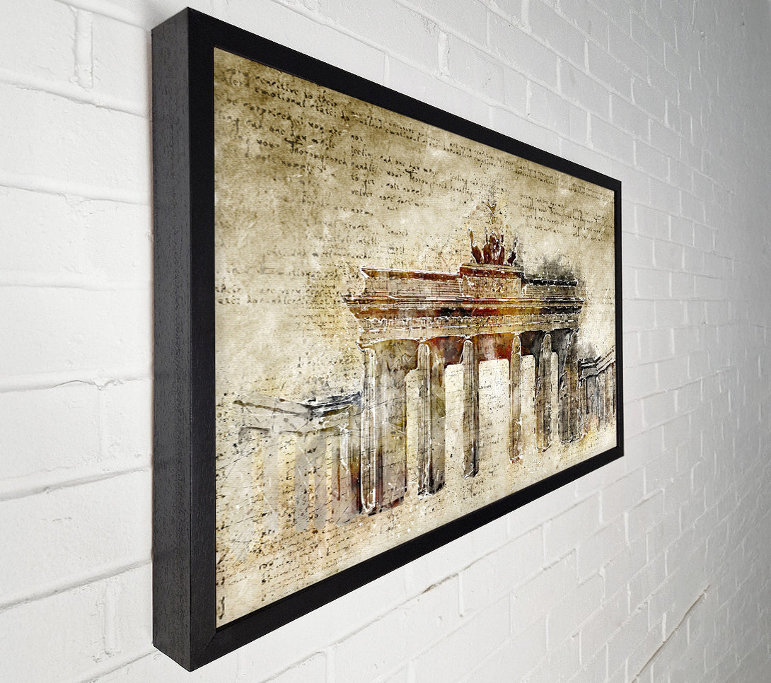  A Canvas Print of Manuscript New Athens Canvas Wall Art