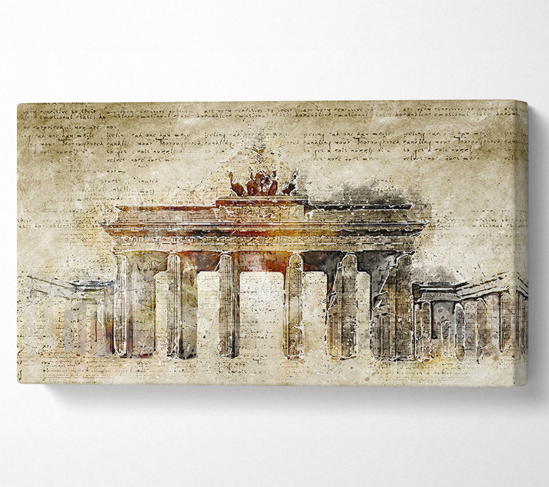 A Canvas Print of Manuscript New Athens Canvas Wall Art
