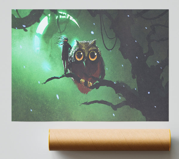 The Visit From The Owl Giclee Print