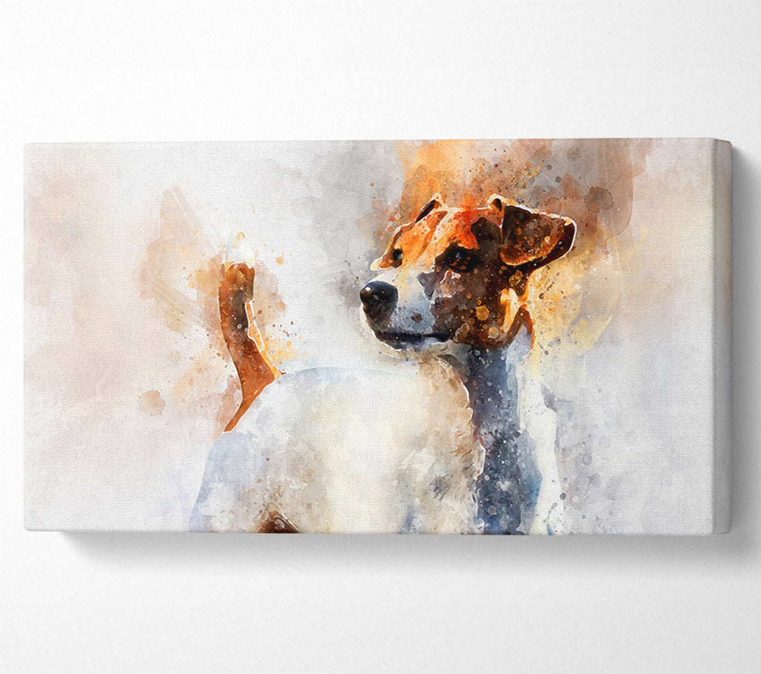  A Canvas Print of The Jack Russell Splatter Canvas Print
