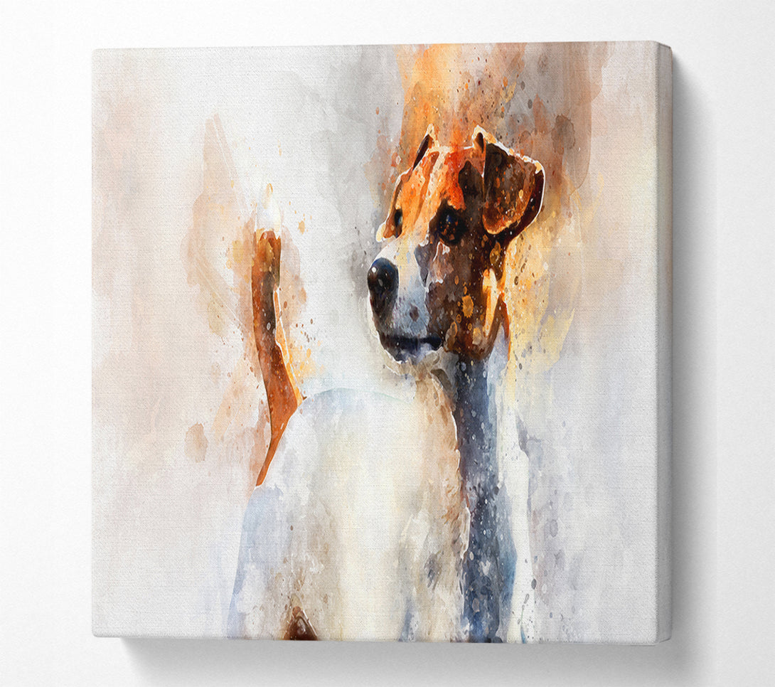  A Canvas Print of The Jack Russell Splatter Canvas Print
