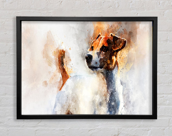 The Jack Russell Splatter Framed Print