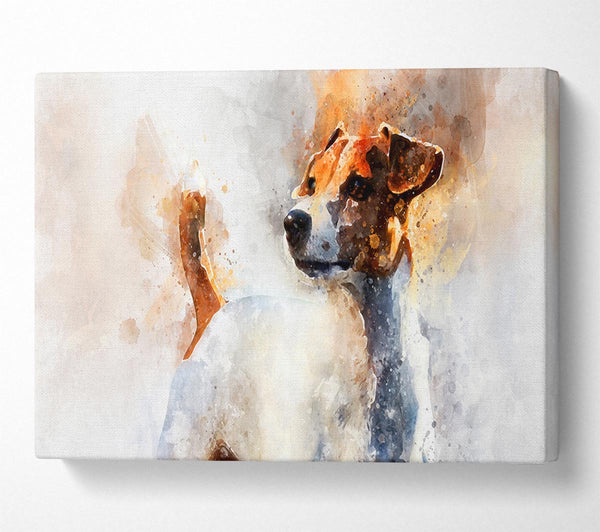  A Canvas Print of The Jack Russell Splatter Canvas Print