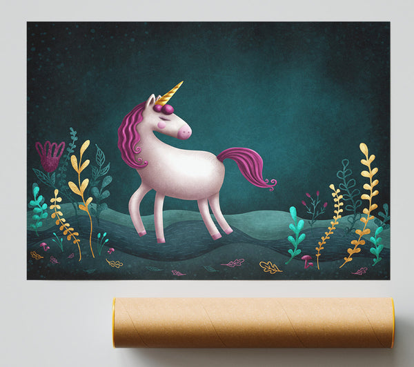 The Happy Unicorn Print