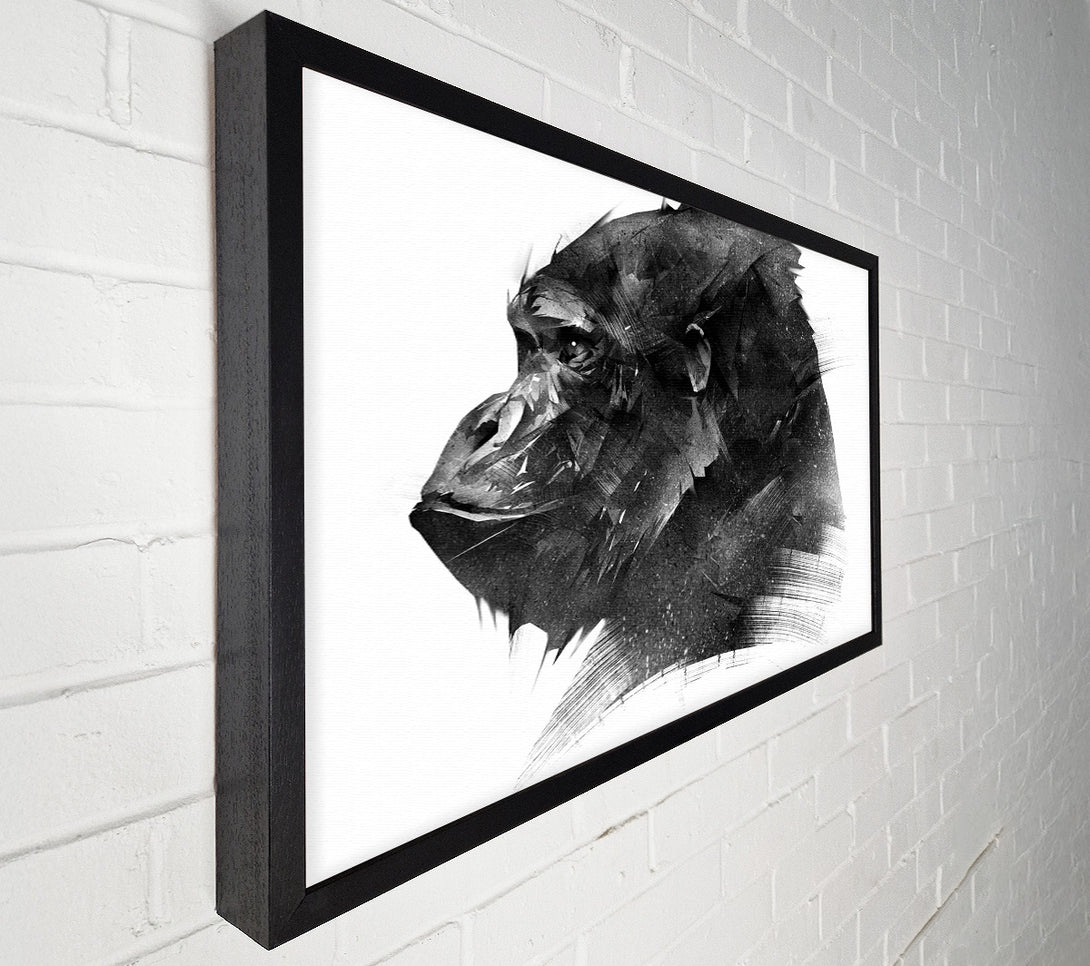  A Canvas Print of Washed Out Gorilla Canvas Art