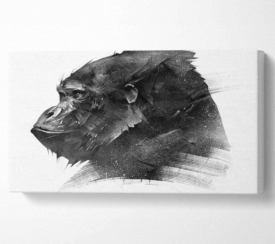  A Canvas Print of Washed Out Gorilla Canvas Art