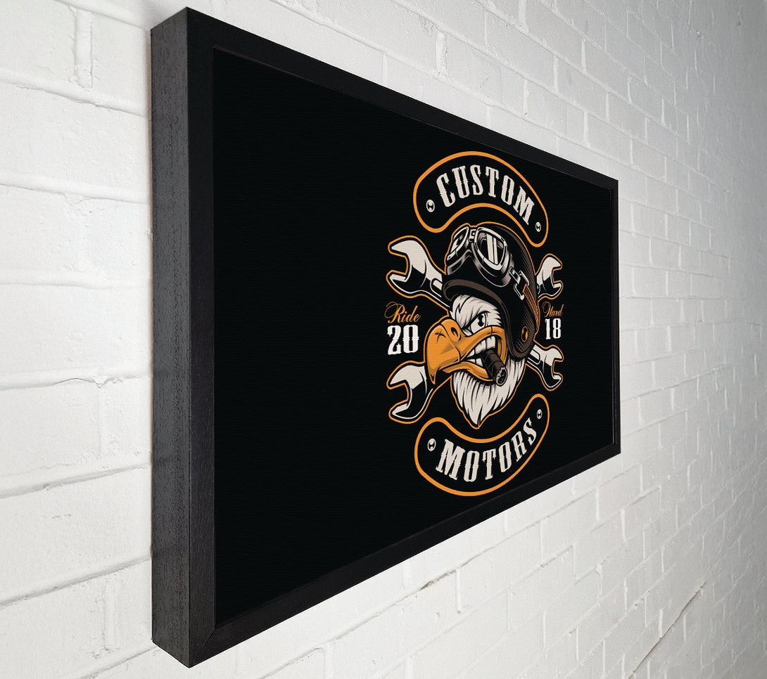  A Canvas Print of Custom Eagle Motors Canvas Art
