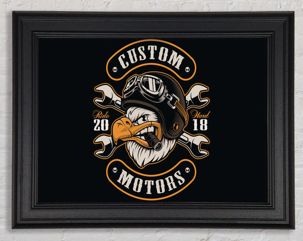 Custom Eagle Motors Framed Print