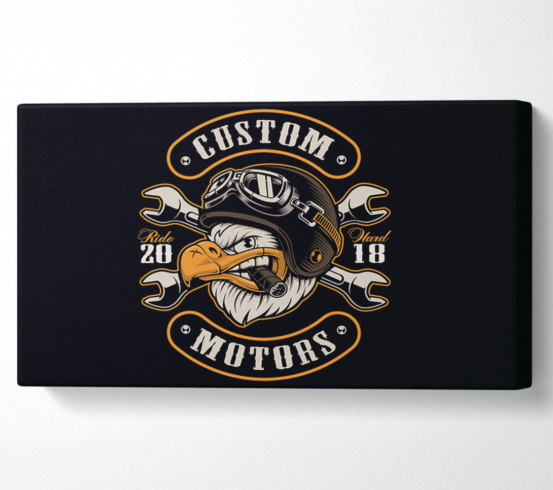  A Canvas Print of Custom Eagle Motors Canvas Art