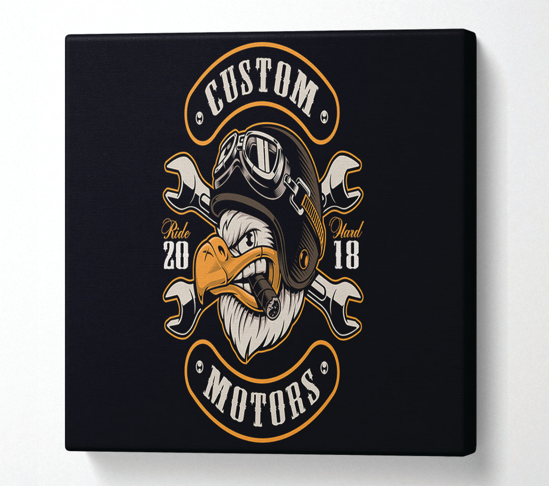  A Canvas Print of Custom Eagle Motors Canvas Art