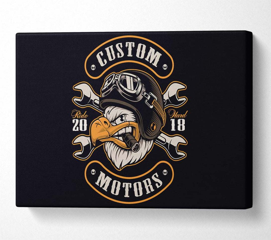  A Canvas Print of Custom Eagle Motors Canvas Art