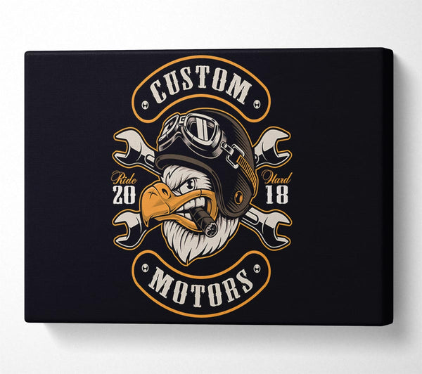 A Canvas Print of Custom Eagle Motors Canvas Art