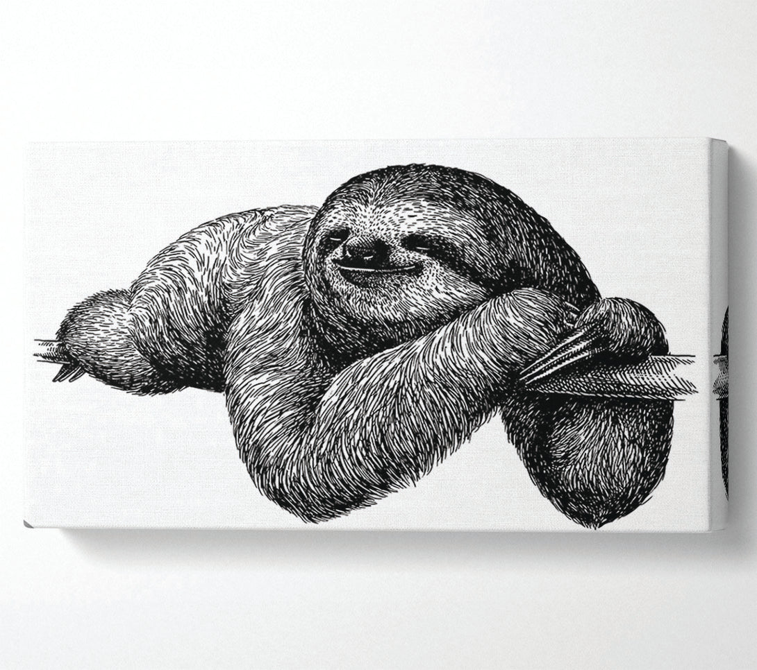  A Canvas Print of Sloth Chilling On The Branch Canvas Art