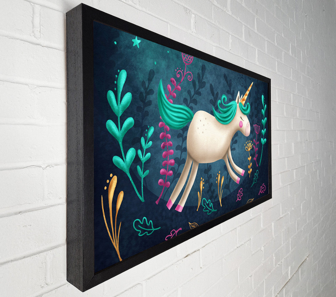  A Canvas Print of The Jumping Unicorn Canvas Art