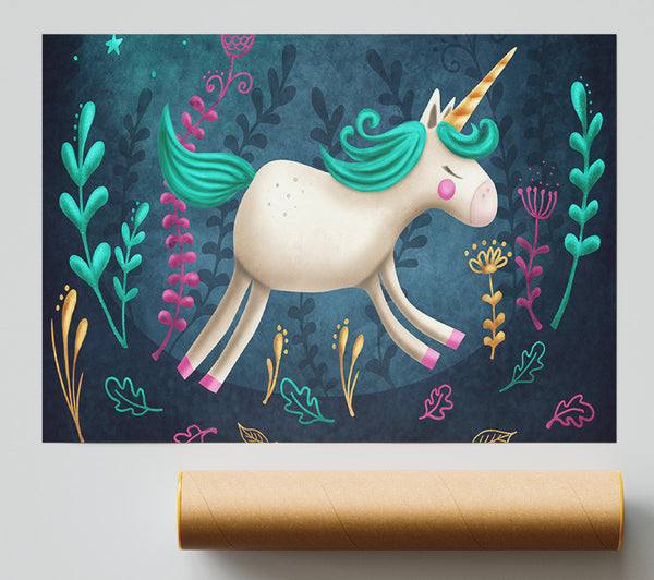 The Jumping Unicorn Giclee Print