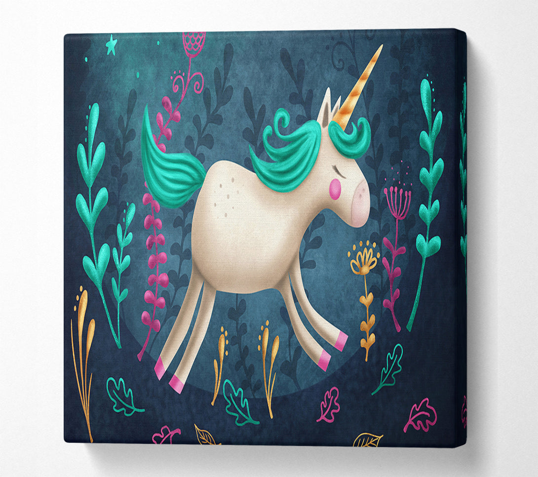  A Canvas Print of The Jumping Unicorn Canvas Art
