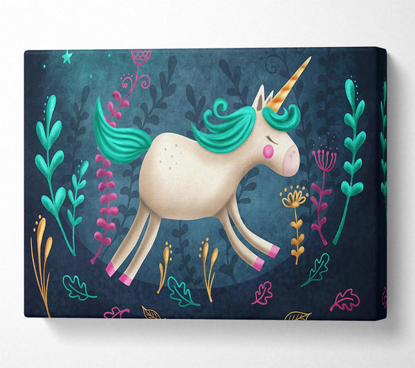  A Canvas Print of The Jumping Unicorn Canvas Art